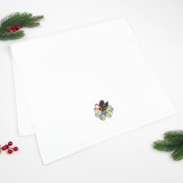 Полотенце «Экономь и Я» Сладость 50×90 см, цвет белый, 100% хлопок, 340 г/м²