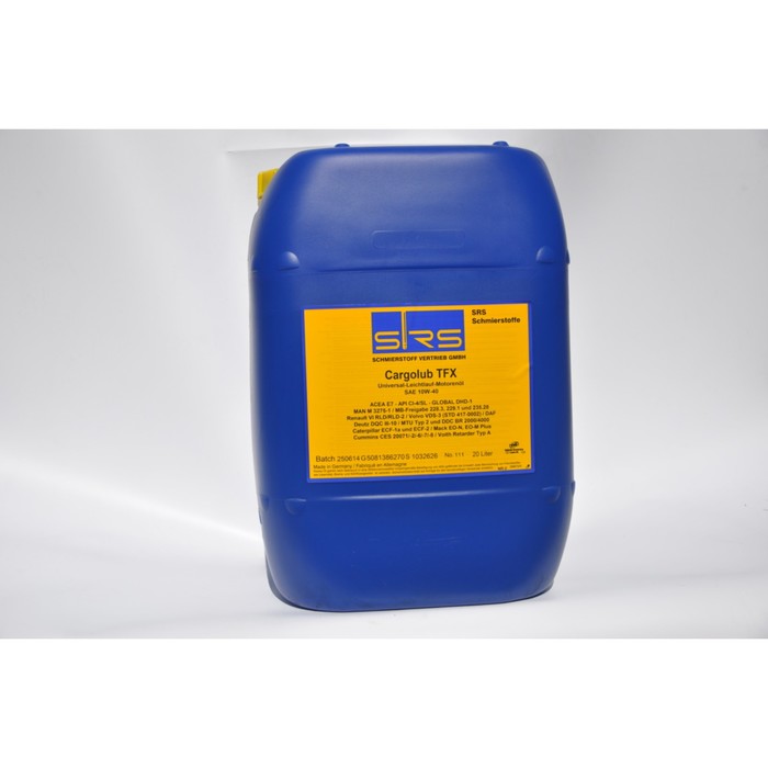 Масло моторное SRS Cargolub TFX 10W-40 E7/3, 20 л
