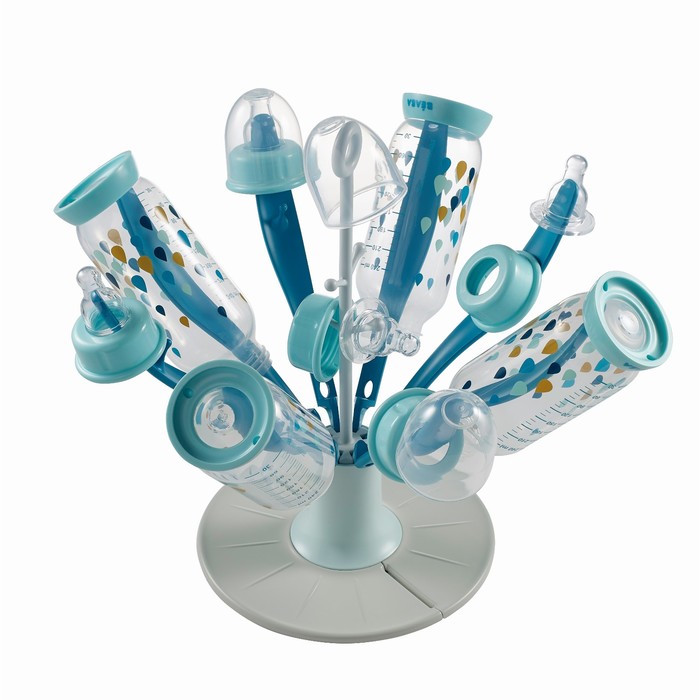 Сушилка для бутылочек складная FLOWER FOLDABLE DRAIN RACK BLUE
