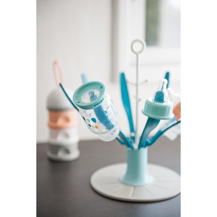 Сушилка для бутылочек складная FLOWER FOLDABLE DRAIN RACK BLUE