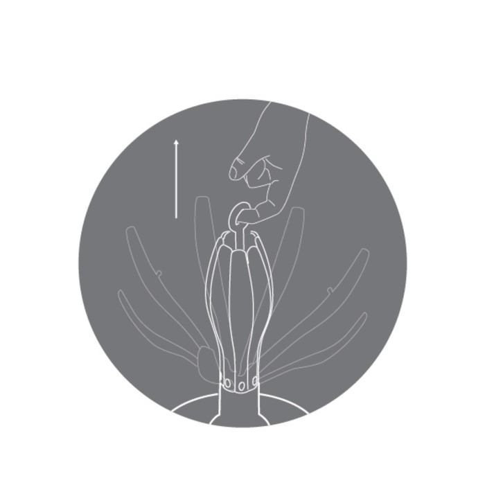 Сушилка для бутылочек складная FLOWER FOLDABLE DRAIN RACK BLUE