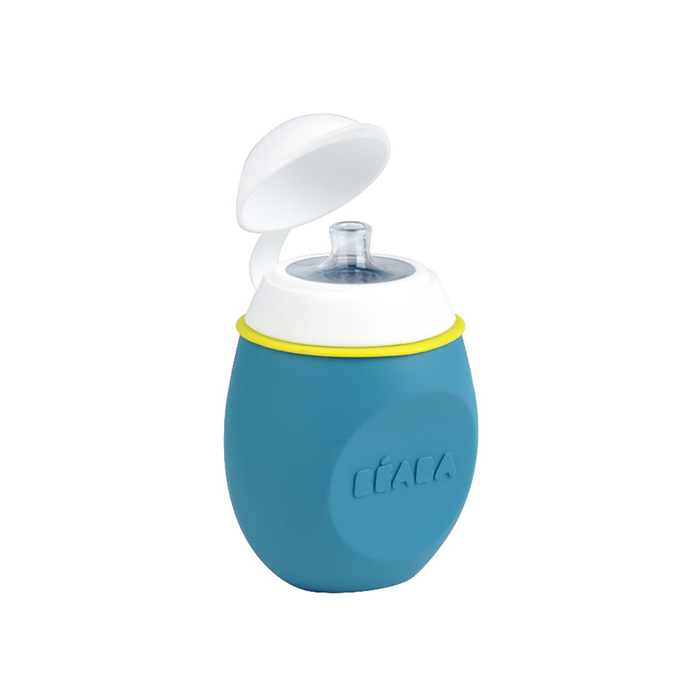 Поильник детский из силикона BABYSQUEEZ' 2 IN 1 BLUE