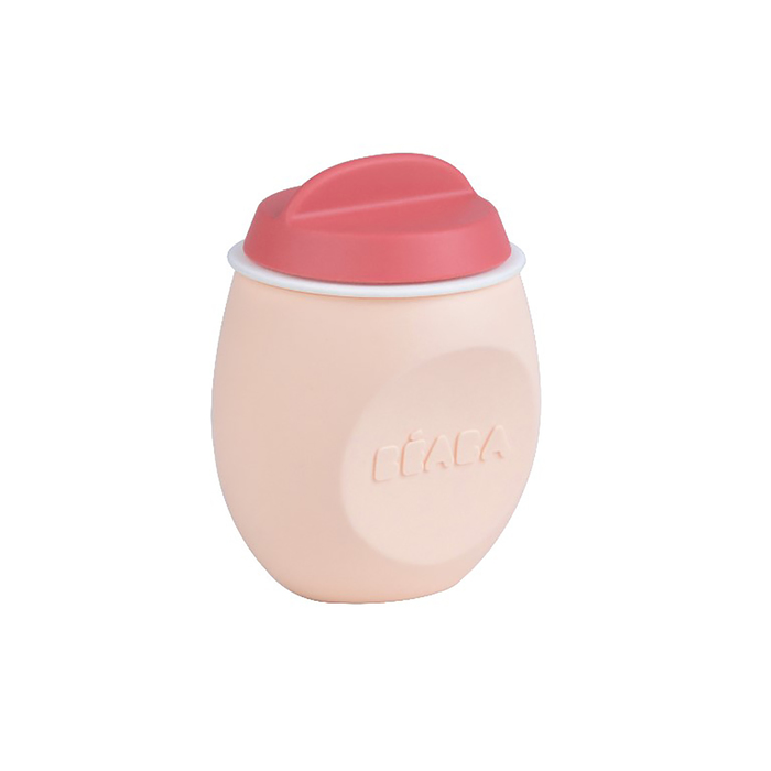 Поильник-контейнер из силикона SQUEEZ'PORTION PINK