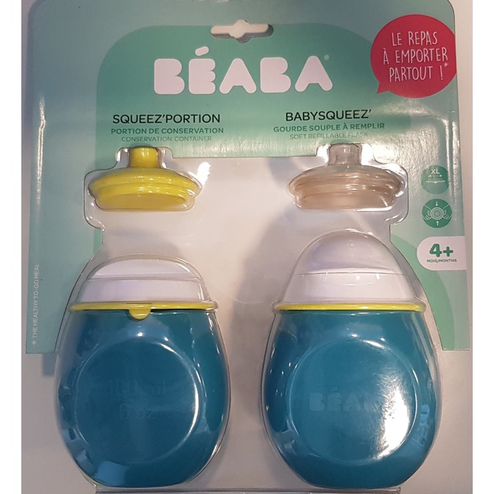 Поильник-контейнер детский из силикона SET BABYSQUEEZ' &PORTION