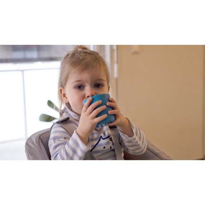 Стакан детский из силикона SILICONE GLASS BLUE