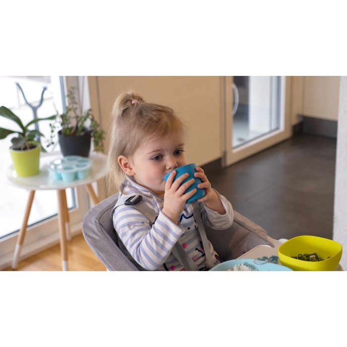 Стакан детский из силикона SILICONE GLASS BLUE