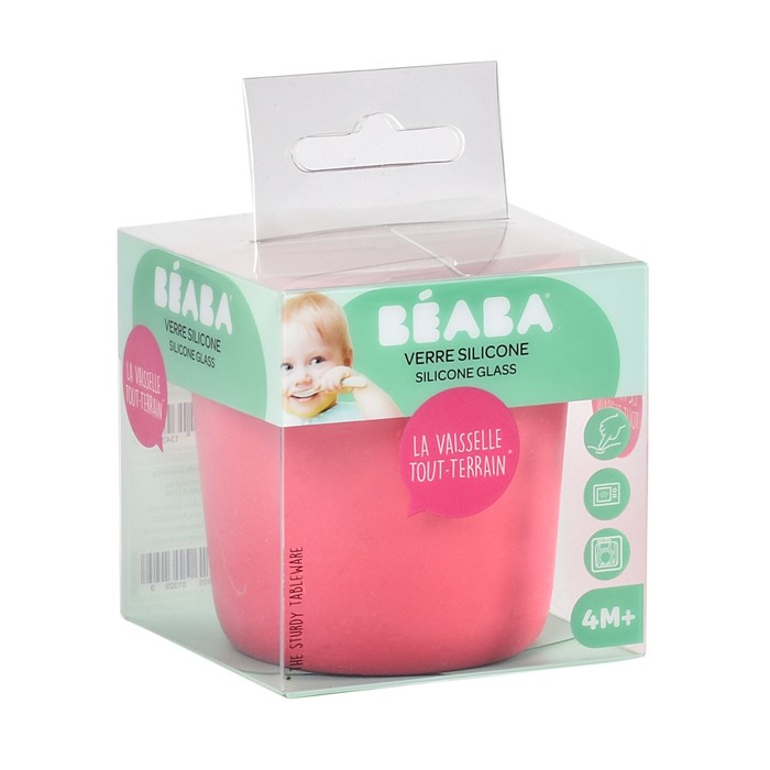 Стакан детский из силикона SILICONE GLASS PINK