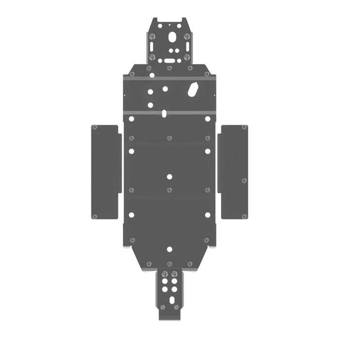 Защита днища, POLARIS RZR S 800 EFI, 2009-, RZR 800 EFI, 2008-,AL 4 мм