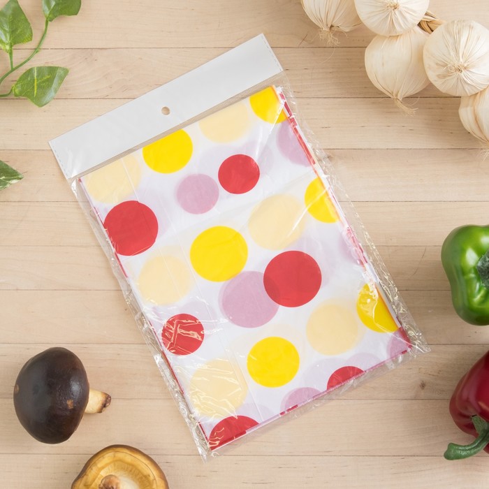 Скатерть для дачи Хозяюшка Горох 160×160 см