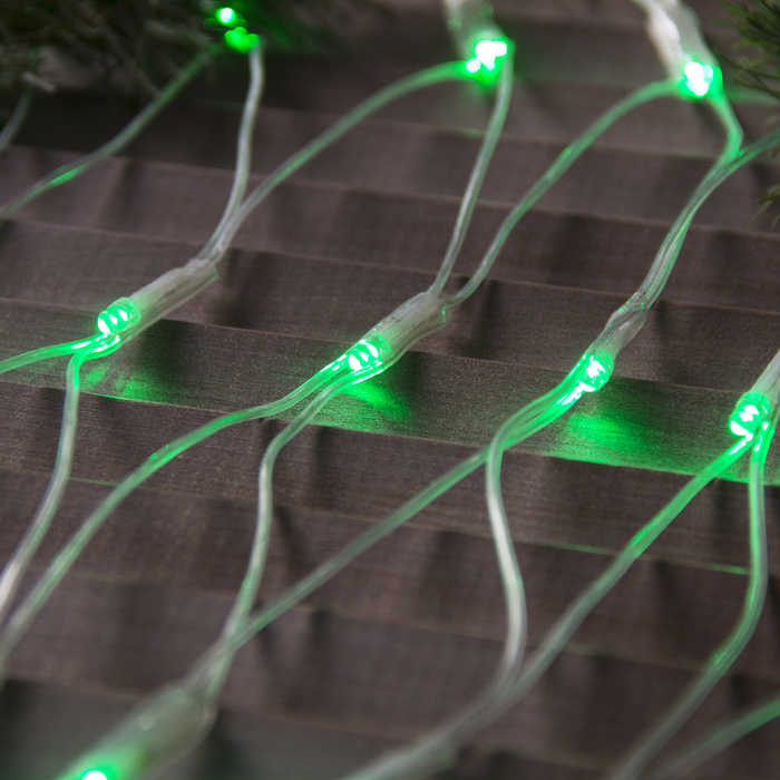 СЕТЬ, уличная УМС Ш:2м, В:1,5м, Н.С. 3W LED-192-220V, ЗЕЛЕНЫЙ