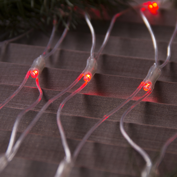 СЕТЬ, уличная УМС Ш:2м, В:1,5м, Н.С. 3W LED-192-220V, КРАСНЫЙ