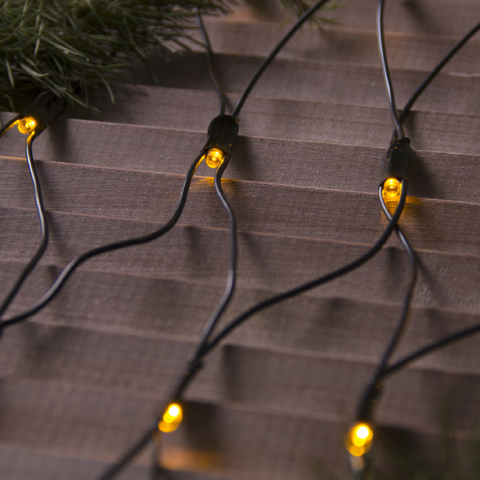 СЕТЬ, уличная УМС Ш:2м, В:1,5м, Н.Т. 3W LED-192-220V, ЖЕЛТЫЙ