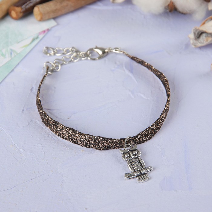 Браслет ассорти "Яркое плетение" сова, цвет МИКС