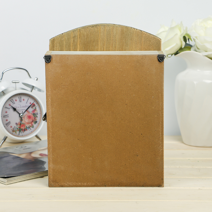 Ключница дерево 5 крючков "Ретро" 27х19х5 см