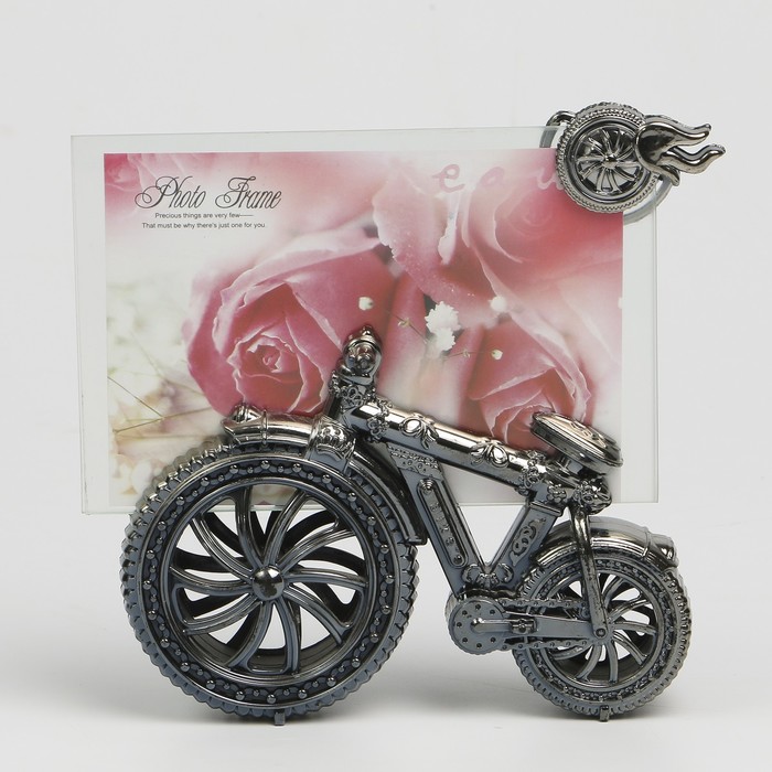 Фоторамка пластик 10х15 см "Ретро-велосипед" 16,5х14,5х3,8 см