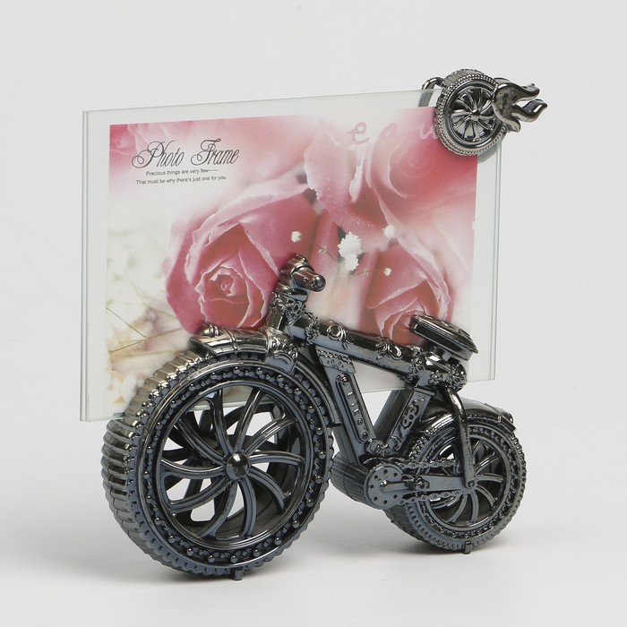 Фоторамка пластик 10х15 см "Ретро-велосипед" 16,5х14,5х3,8 см