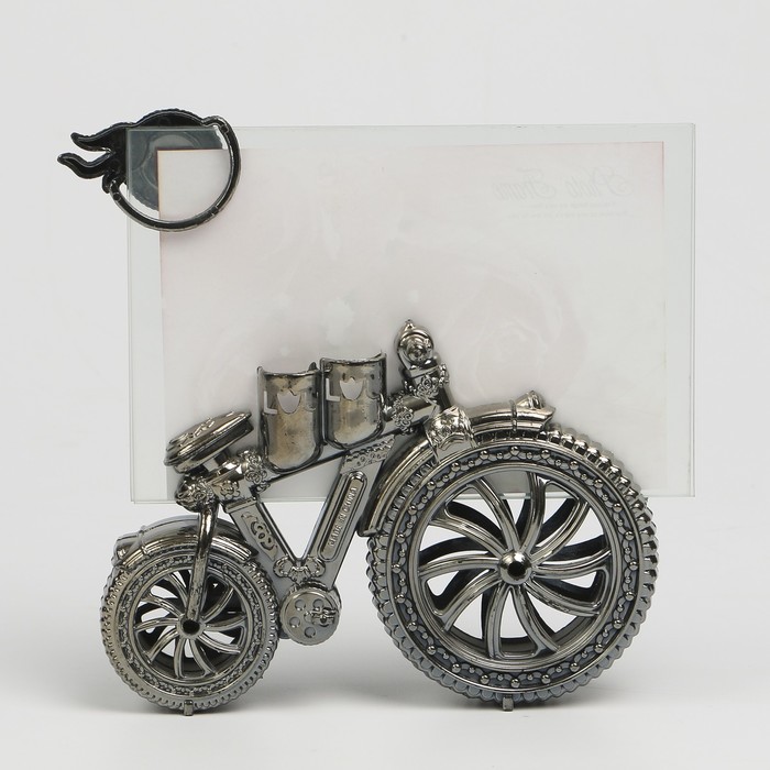 Фоторамка пластик 10х15 см "Ретро-велосипед" 16,5х14,5х3,8 см