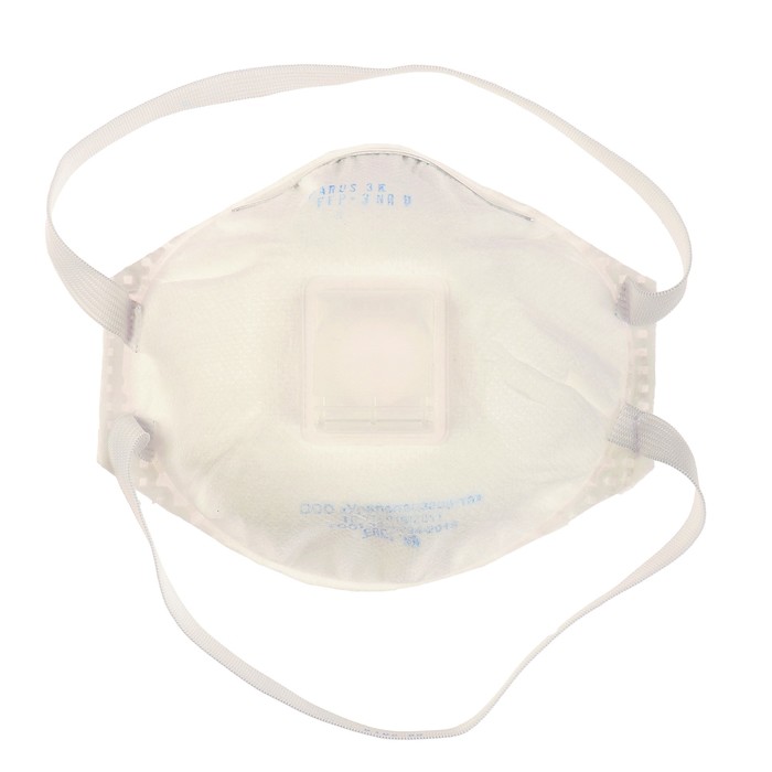 Респиратор Parus 3 K, FFP3 до 50 ПДК, чашеобразный, с клапаном