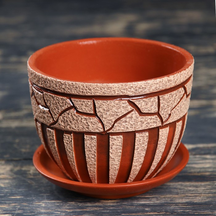 Горшок цветочный 1 л, микс видов