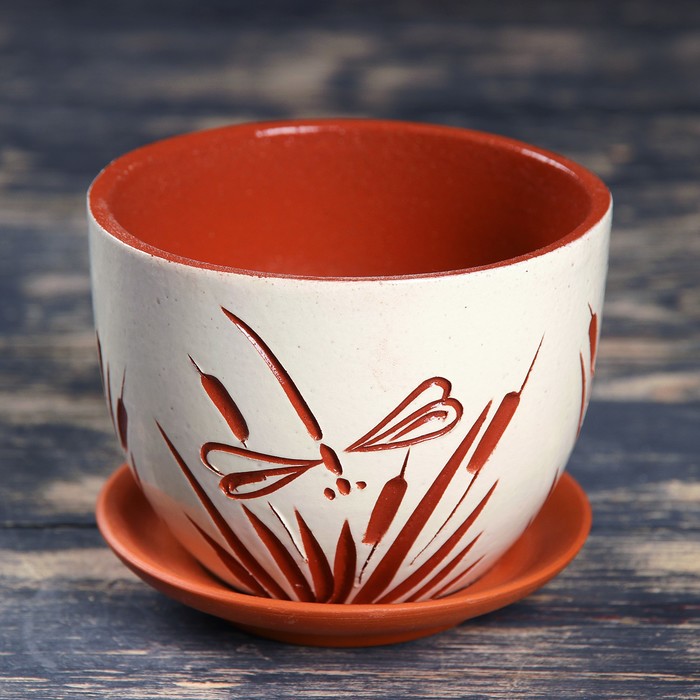 Горшок цветочный 1 л, микс видов