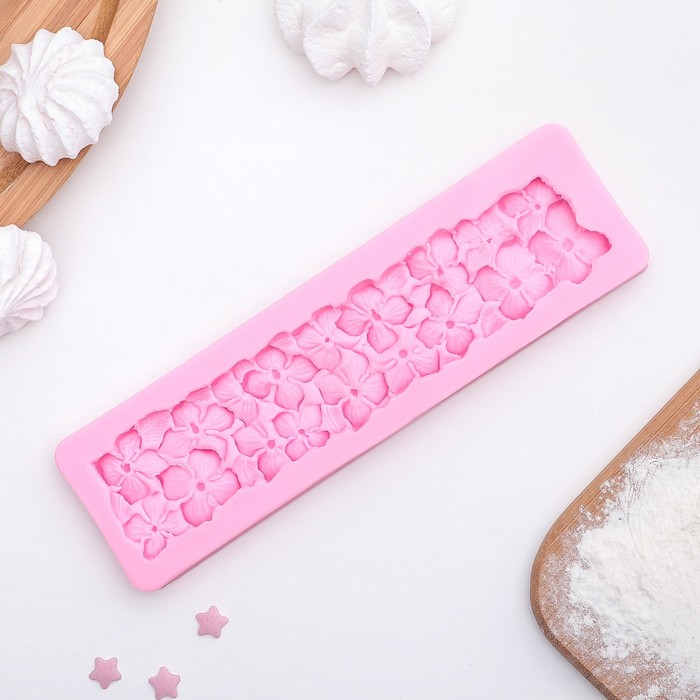 Молд 17,5х5х1 см "Цветочный орнамент"