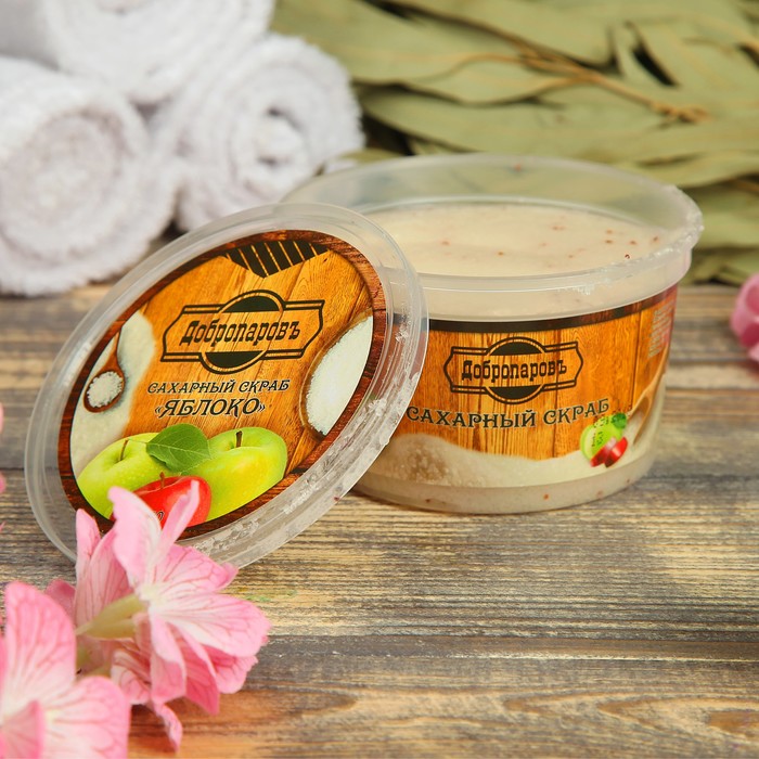 Сахарный скраб "Яблоко" Добропаровъ, 250мл