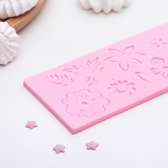 Коврик для айсинга 18х7,2х0,5 см "Флористика"