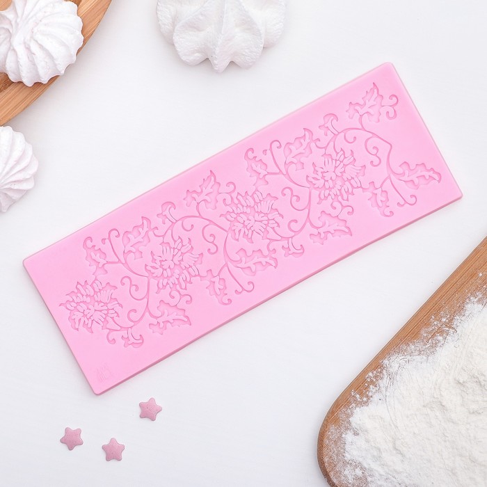 Коврик для айсинга 16х6х0,3 см "Лоза"