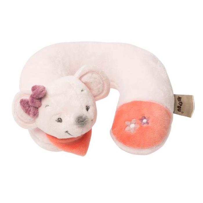 Подушка-подголовник Nattou Neck pillow Adele & Valentine «Мышка» 424370