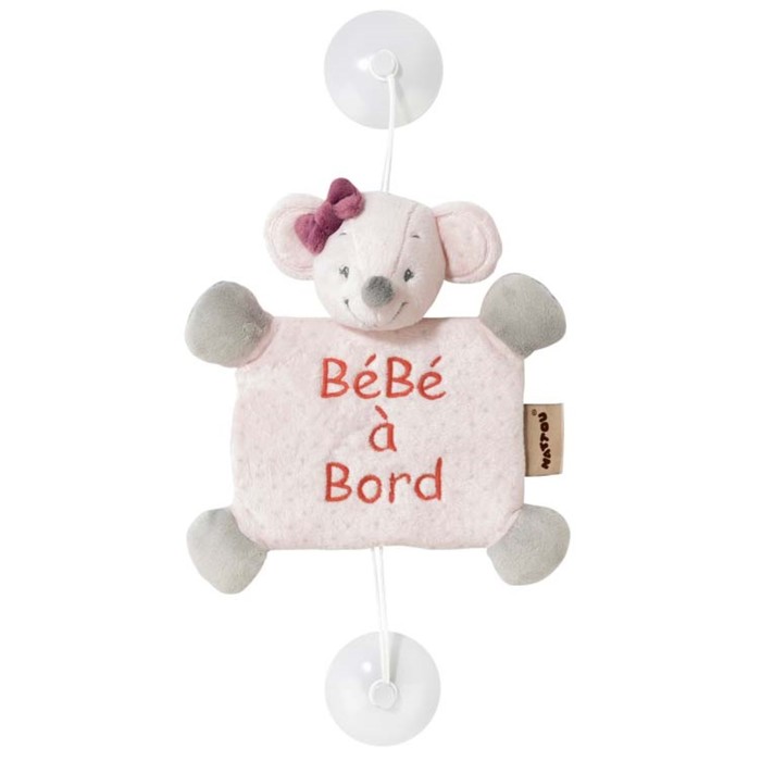 Игрушка-подвеска мягкая Nattou Baby on board Adele & Valentine «Мышка» 424363
