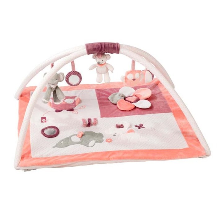 Развивающий коврик Nattou Adele & Valentine «Слоник» и «Мышка» 424240