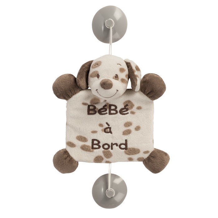 Игрушка-подвеска мягкая Nattou Baby on board Max, Noa & Tom «Собачка» 777421