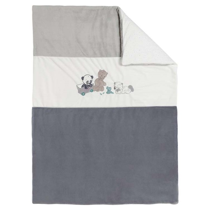 Плед Nattou Loulou, Lea &amp; Hippolyte «Панда»,«Леопард» «Бегемот» 100 x 135 см, 963541