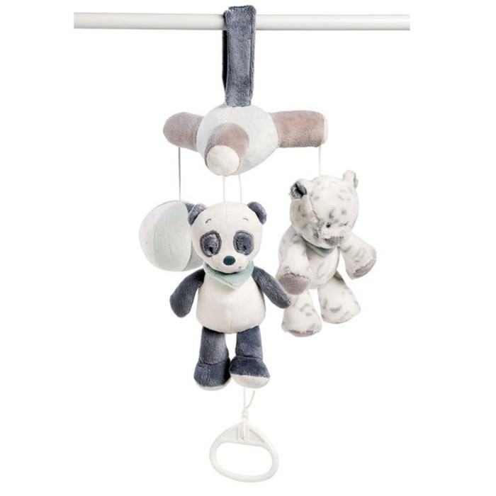 Мобиль-мини Nattou Loulou, Lea & Hippolyte «Панда», «Леопард» & «Бегемот» 963329