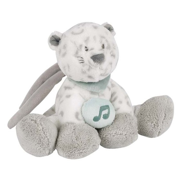 Игрушка мягкая Nattou Musical Soft toy MINI Loulou, Lea & Hippolyte «Леопард» музык. 963084 39457