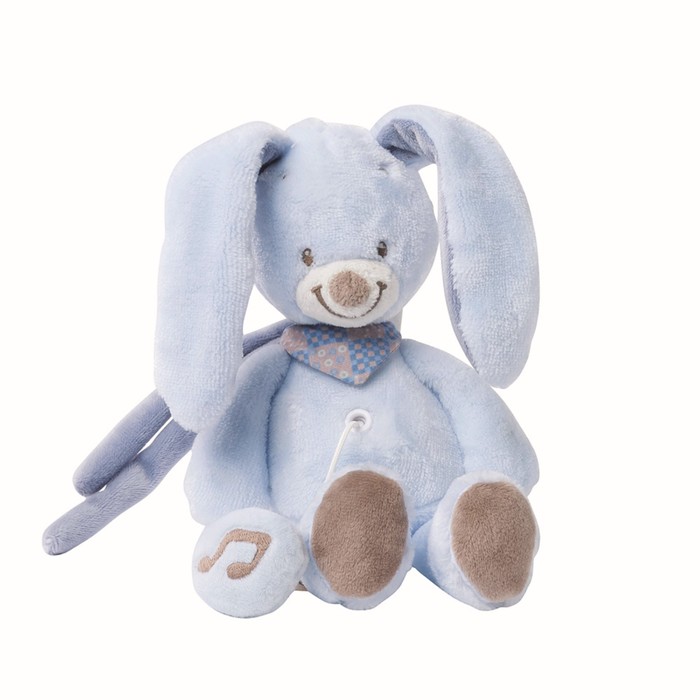 Игрушка мягкая Nattou Musical Soft toy MINI Alex & Bibou музыкальная «Кролик» 321068