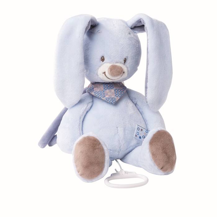 Игрушка мягкая Nattou Musical Soft toy Alex & Bibou «Кролик» музыкальная 321044