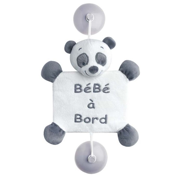 Игрушка-подвеска мягкая Nattou Baby on board Loulou, Lea & Hippolyte «Панда» 963459