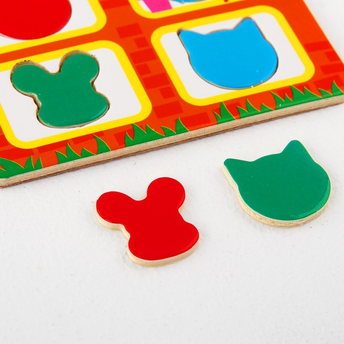 Развивающая головоломка "Кошки-мышки" (2 основы+ 40 элементов)