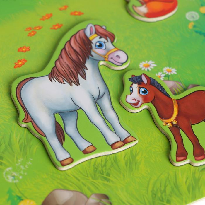 Магнитный конструктор-планшет "Лесные животные"