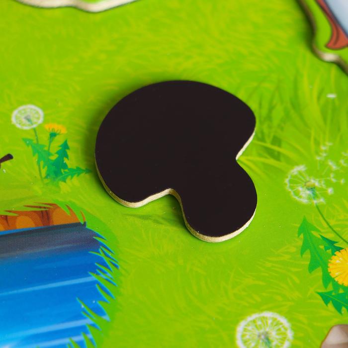 Магнитный конструктор-планшет "Лесные животные"