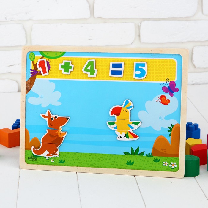 Магнитный конструктор-планшет "Животные"