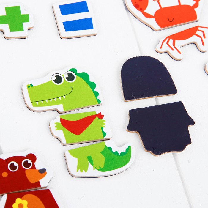 Магнитный конструктор-планшет "Животные"