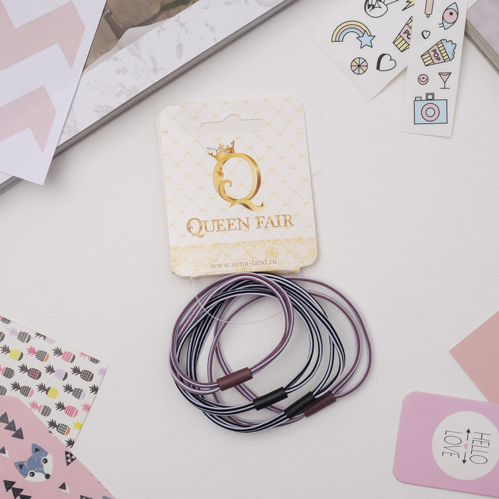 Резинка для волос "Спорт" (цена за штуку) полоски, микс