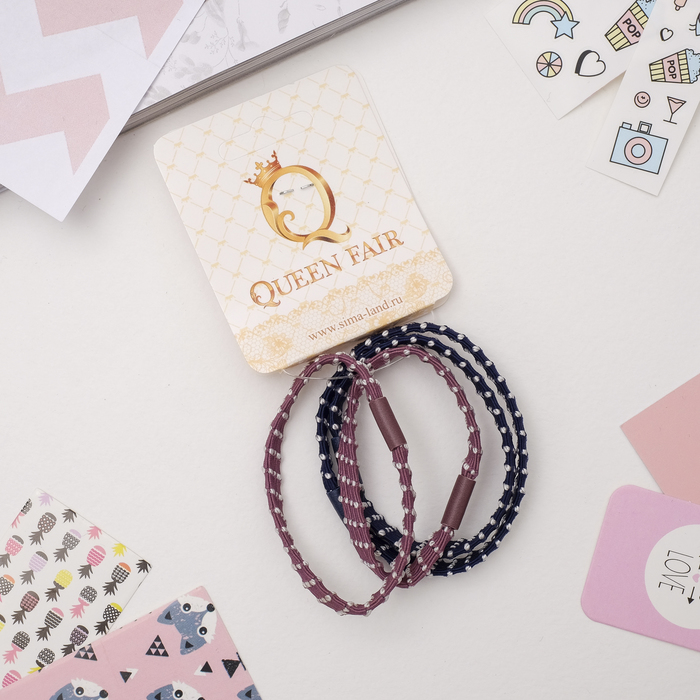 Резинка для волос "Спорт" (цена за штуку) пупырышки, микс