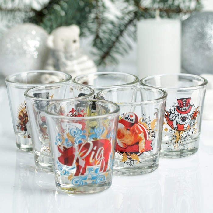 Набор стопок 50 мл "Ода. Символ года" 6 шт