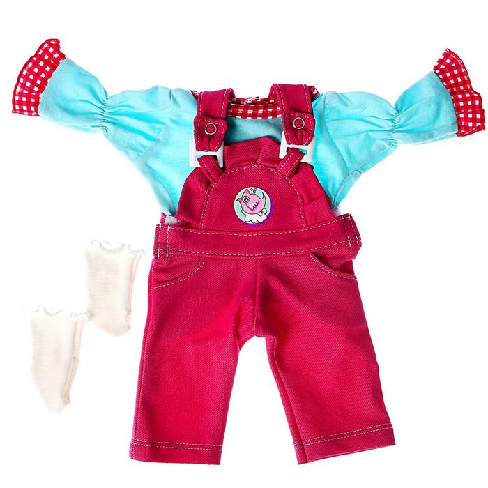 Одежда для кукол и пупсов 38 - 42 см «Комбинезон с рубашкой и носочками»