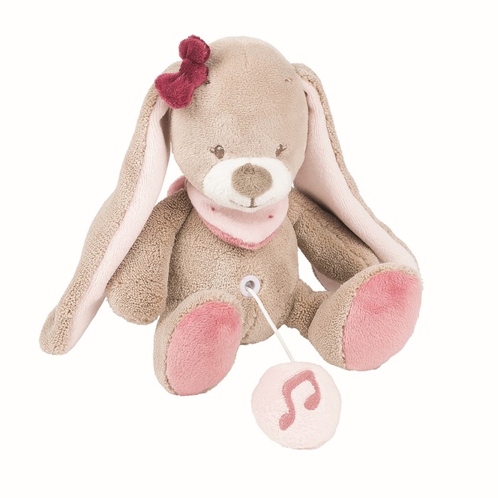 Игрушка мягкая Nattou Musical Soft toy MINI Nina, Jade & Lili «Кролик» музыкальная 987080