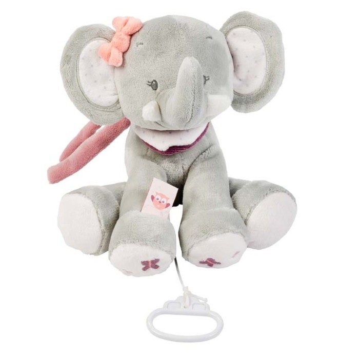 Игрушка мягкая Nattou Musical Soft toy Adele & Valentine «Слоник» музыкальная 424059