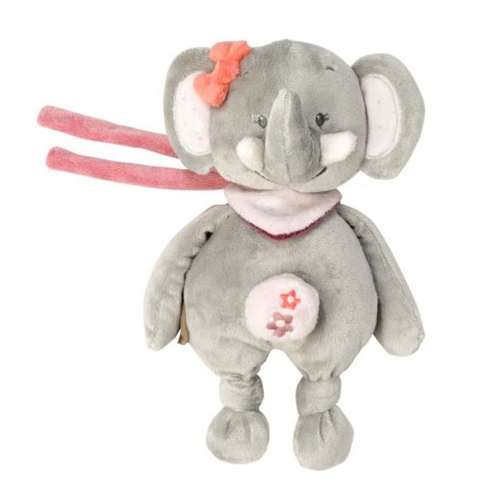 Игрушка мягкая Nattou Musical Soft toy MINI Adele & Valentine «Слоник» музыкальная 424080